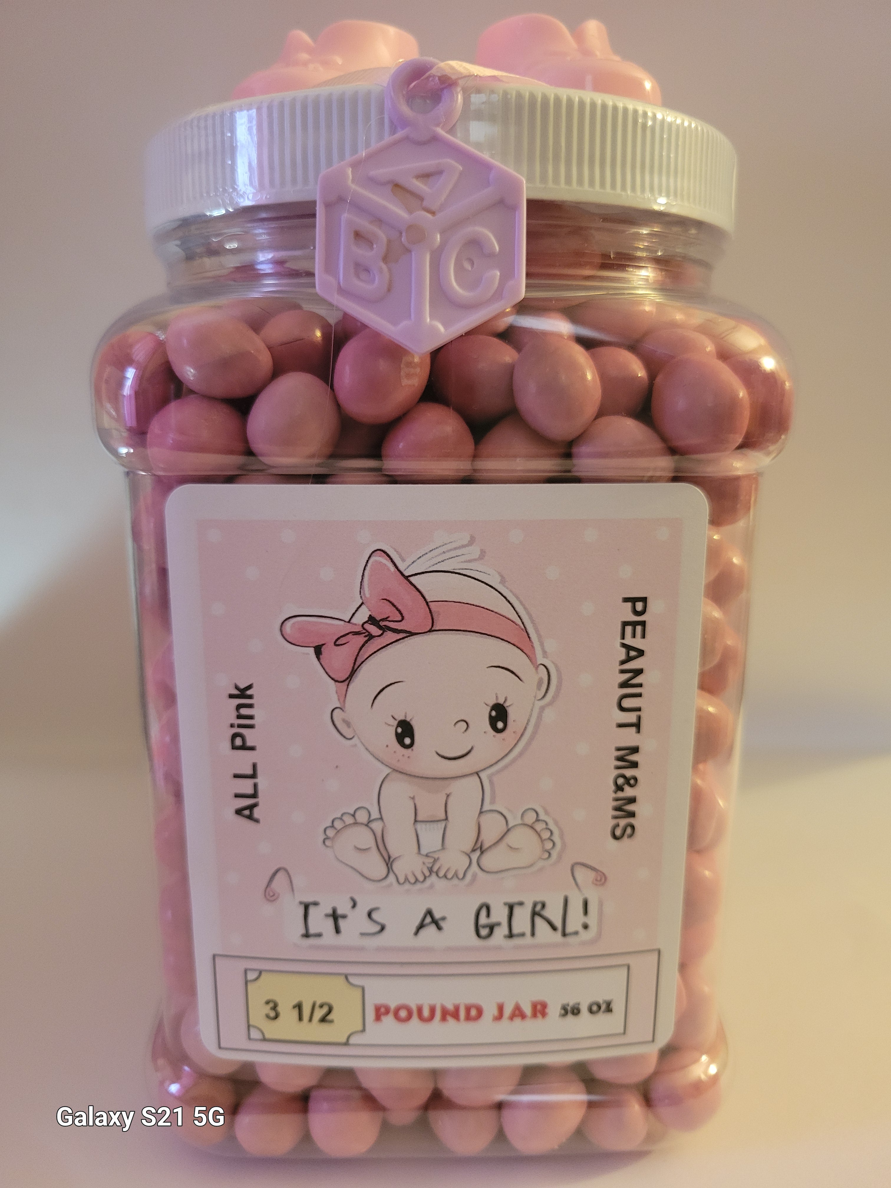 Baby Shower Pink M&M's 3.5 Pounds