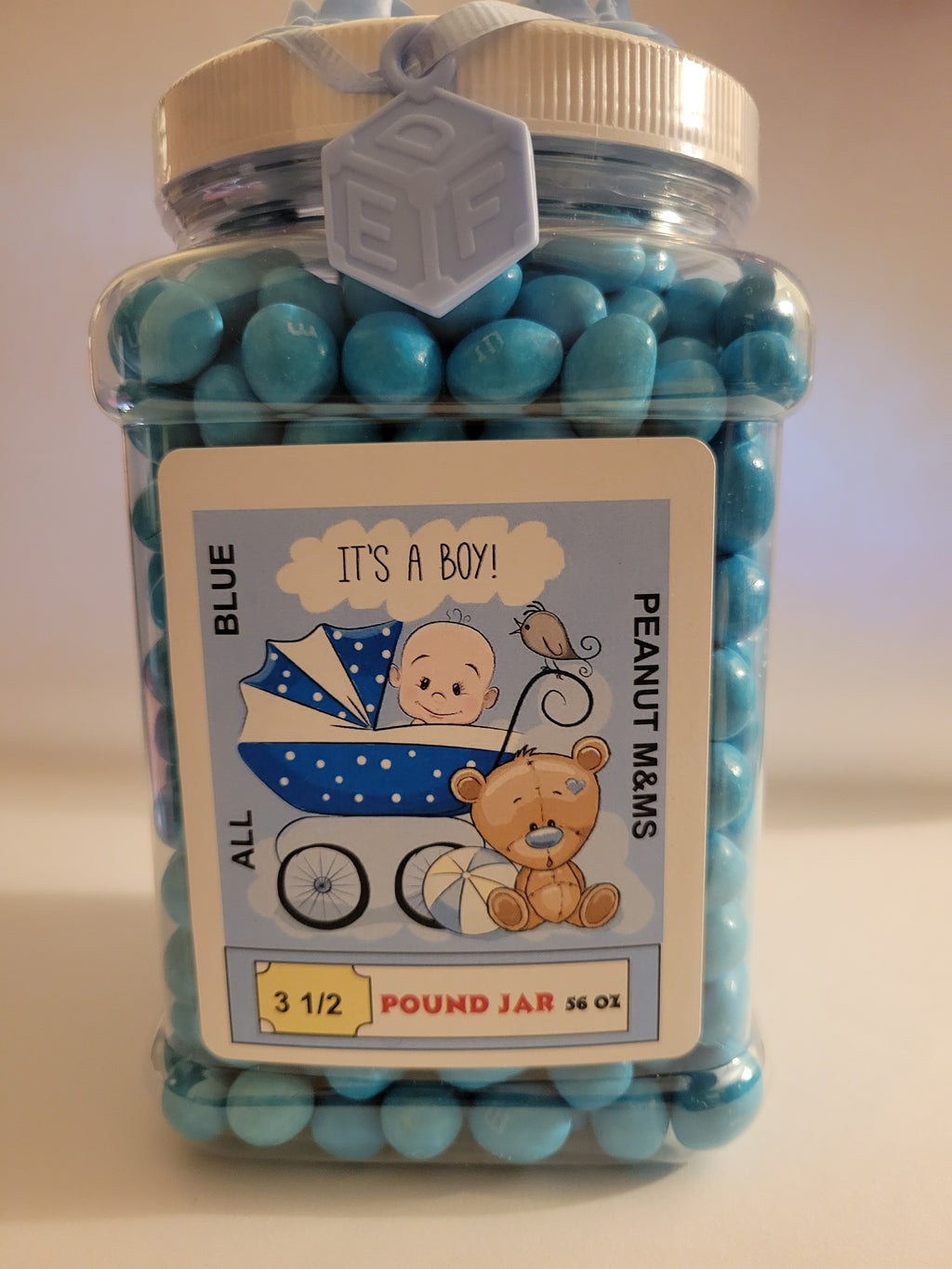 Boys- Baby Shower - Blue M&M's 3.5 Pounds