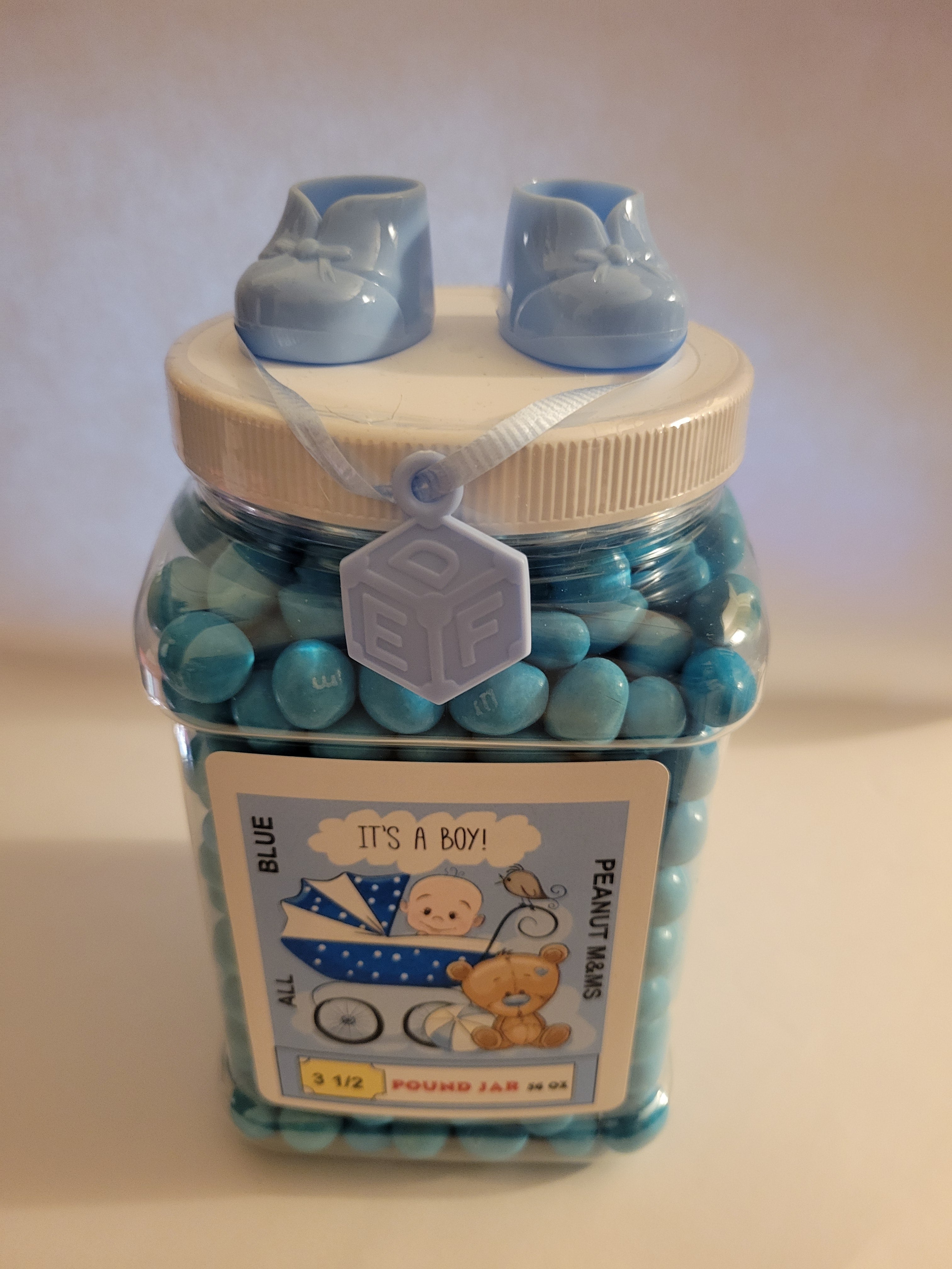 Boys- Baby Shower - Blue M&M's 3.5 Pounds